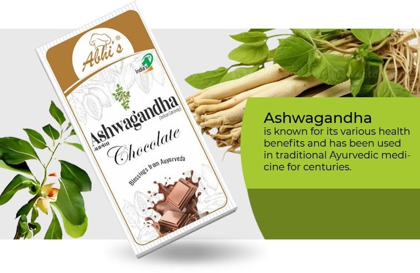 Ashwagandha Ayurvedic Chocolate Banner