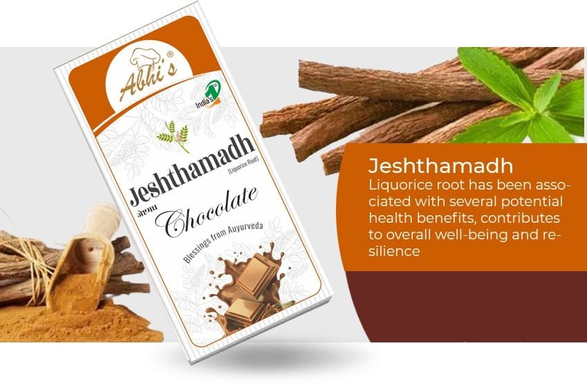 Jeshthamadh Licorice Ayurvedic Chocolate Banner
