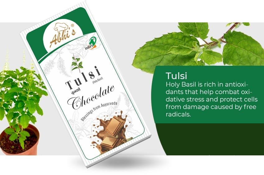 Tulsi Ayurvedic Chocolate Banner